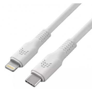 Зарядный кабель ROCKET Flex USB-C/Lightning 1 м оплётка TPE белый-2