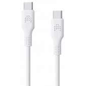 Зарядный кабель ROCKET FLEX USB-C/USB-C 60W 3.0A белый 1м