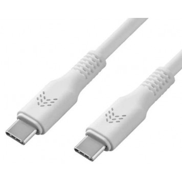 Зарядный кабель ROCKET FLEX USB-C/USB-C 60W 3.0A белый 1м-1