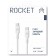 Зарядный кабель ROCKET FLEX USB-C/USB-C 60W 3.0A белый 1м