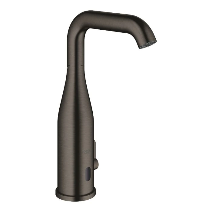 Смеситель инфракрасный  для раковины GROHE Essence E 1/2", с регулируемым ограничителем температуры, темный графит матовый (36445AL0)